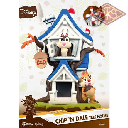 BEAST KINGDOM - Disney, Chip & Dale - Diorama Tree House (DS-028) (15cm)