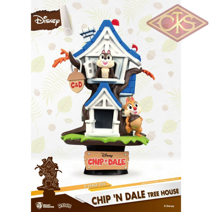 BEAST KINGDOM - Disney, Chip & Dale - Diorama Tree House (DS-028) (15cm)