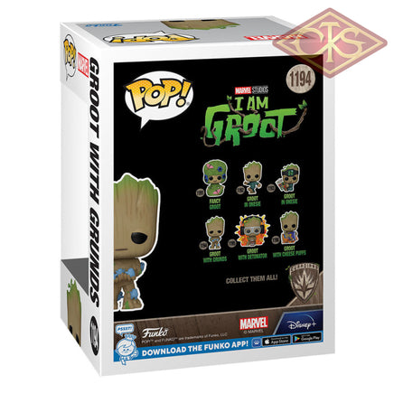 Funko POP! Marvel - I am Groot - Groot w/ Grunds (1194)
