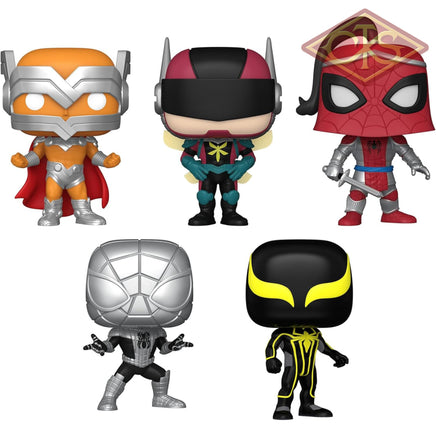 Funko POP! Marvel - Spider-Man, Beyond Amazing : Prodigy / The Hornet / Prince of Arachne / Spider-Armor MK I / Spider-Armor MK II (5Pack)