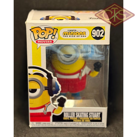 Funko POP! Movies - Minions, The Rise of Gru - Roller Skating Stuart (902) "Small Box Damage"