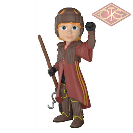 Funko Rock Candy - Harry Potter Ron Weasley In Quidditch Uniform Figurines