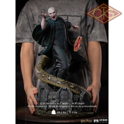 Iron Studios Statue - Wizarding World Harry Potter Replica Voldemort & Nagin (58Cm) Iron Studios
