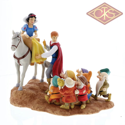 Enesco - Disney Enchanting Collection - Resin Figure Snow White, Prince & The Seven Dwarfs (A Joyful Farewall)