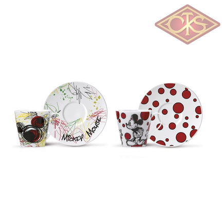 Disney - Mickey Mouse Gift Box: Espresso Cups Mickey + Plate (Set Of 2) Cups