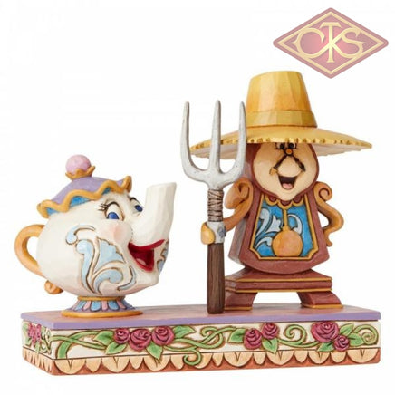 Disney Traditions - Beauty & The Beast - Mrs Potts & Cogsworth "Workin' Round the Clock" (13 cm)