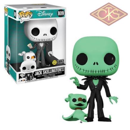 Funko POP! Disney - The Nightmare before Christmas - Jack Skellington w/ Zero 10" (GITD) (809) Exclusive