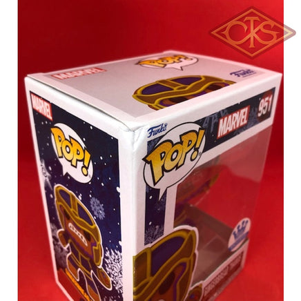 Funko POP! Marvel - Holiday - Gingerbread Thanos (951) Exclusive 'Small Damage Box'