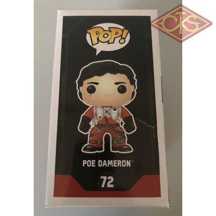Funko Pop! Star Wars - The Force Awakens Poe Dameron (No Helmet) (72) Exclusive Damaged Packaging