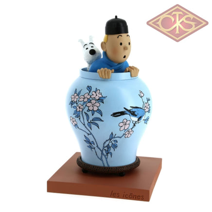 Tintin / Kuifje - Statue - Collection Icons - Vase Lotus Bleu (Limited & Numbered) (22cm)