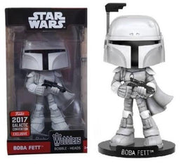 Funko Wacky Wobbler Bobble-Head - Star Wars Boba Fett (Galactic Convention 2017) Exclusive Figurines