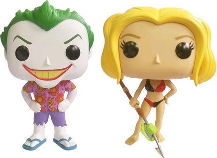Funko Pop! Heroes - Super The Joker (Beach) & Harley Quinn (2 Pack) Exclusive Figurines