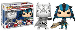 Funko Pop! Games - Marvel Vs Capcom Infinite Black Panther (White) Monster Hunter (Blue) (2Pack)