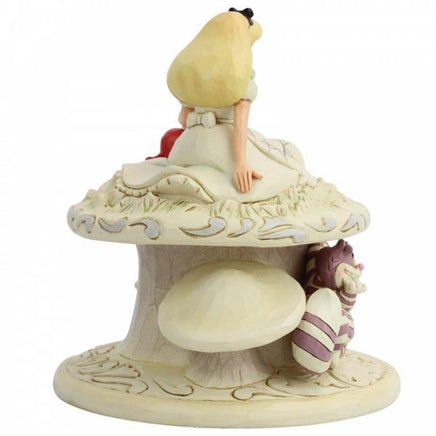 Disney Traditions - Alice in Wonderland - Alice, Dinah The Cat, Cheshire & White Rabbit "Whimsy & Wonder" (18 cm)