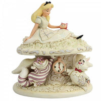 Disney Traditions - Alice in Wonderland - Alice, Dinah The Cat, Cheshire & White Rabbit "Whimsy & Wonder" (18 cm)