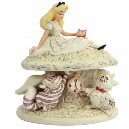 Disney Traditions - Alice in Wonderland - Alice, Dinah The Cat, Cheshire & White Rabbit "Whimsy & Wonder" (18 cm)