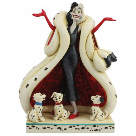 Disney Traditions - 101 Dalmatians - Cruella & Puppies "The Cute & The Cruel" (21 cm)