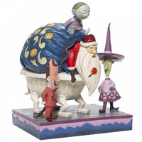 DISNEY TRADITIONS Figure - The Nightmare Before Christmas - Lock, Shock & Barrel w/ Santa "Bagged & Delivered" (23 cm)