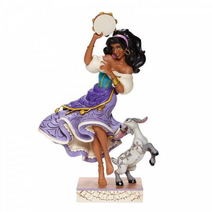 DISNEY TRADITIONS - Hunchback of Notre Dame - Esmeralda and Djali "Twirling Tambourine Player" (22cm)