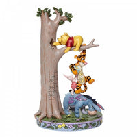 DISNEY TRADITIONS Figure - Winnie The Pooh - Tree w/ Pooh & Friends "Hundred Acre Caper" (25cm)