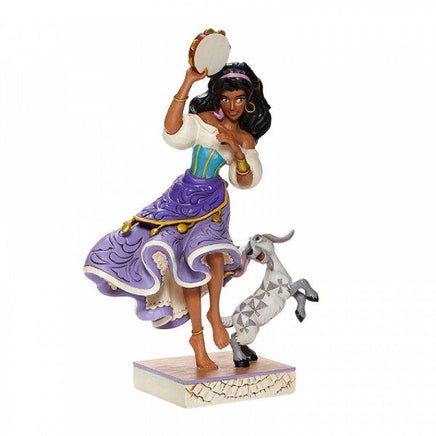 DISNEY TRADITIONS - Hunchback of Notre Dame - Esmeralda and Djali "Twirling Tambourine Player" (22cm)