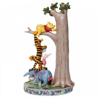 DISNEY TRADITIONS Figure - Winnie The Pooh - Tree w/ Pooh & Friends "Hundred Acre Caper" (25cm)