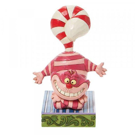 DISNEY TRADITIONS - Alice in Wonderland - Cheshire Cat "Candy Cane Cheer" (8cm)
