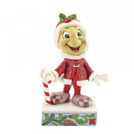 DISNEY TRADITIONS - Pinocchio - Christmas Jiminy Cricket "Be Wise & Be Merry" (12cm)