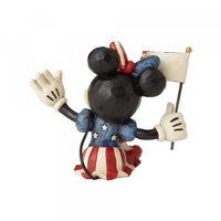 DISNEY TRADITIONS Figure - Mickey Mouse - Minnie Patriotic (9cm)