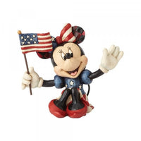 DISNEY TRADITIONS Figure - Mickey Mouse - Minnie Patriotic (9cm)