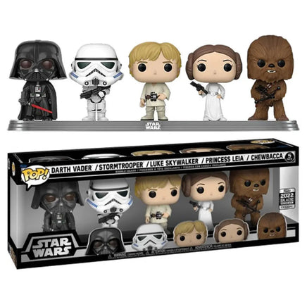 Funko Pop! Star Wars - Darth Vader / Stormtrooper / Luke Skywalker / Princess Leia / Chewbacca (5 pack) Exclusive