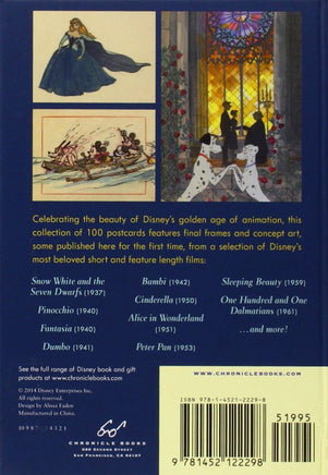 Postcard Box - The Art of Disney (The Golden Age : 1937 - 1961) - 100 Collectible Postcards