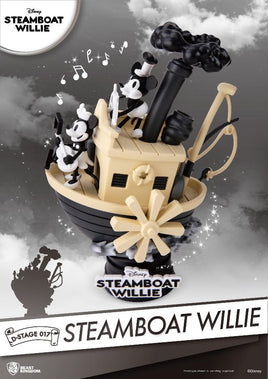 Disney - 90Th Mickey Anniversary Steamboart Willie Diorama (15 Cm) Figurines