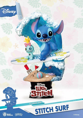 BEAST KINGDOM - Disney, Lilo & Stitch - Diorama Stitch Surf (DS030) (15 cm)