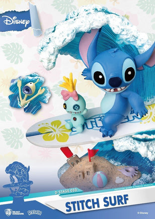 BEAST KINGDOM - Disney, Lilo & Stitch - Diorama Stitch Surf (DS030) (15 cm)