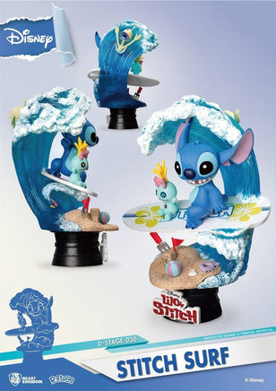 BEAST KINGDOM - Disney, Lilo & Stitch - Diorama Stitch Surf (DS030) (15 cm)