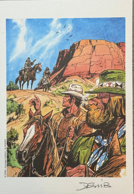 COMICS Ex-libris : Blueberry / Buddy Longway "Hommage à Gir / Moebius" (Derib)