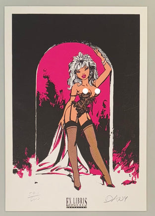 COMICS Ex-libris : Ca vous intéresse ? - Pin Up Résilles (Dany) / 600 ex + signed