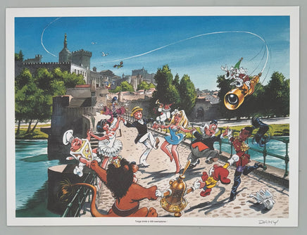 COMICS Print : Olivier Rameau - Rencontres IV (Dany) / signed