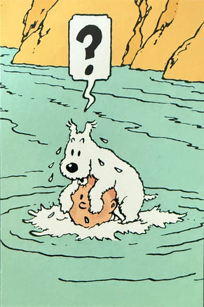 COMICS Print : Tintin 'Milou_Q8' (Hergé) (°1988)