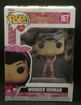 Funko POP! Heroes - DC Comics Bombshells - Wonder Woman (Breast Cancer Awareness) (167) 'Small Box Damage'