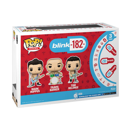 Funko POP! Rocks - Blink 182 : Mark Hoppus / Travis Barker / Tom Delonge) (3Pack)