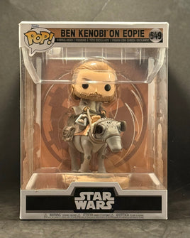 Funko POP! Star Wars - Ben Kenobi on Eopie (549) "Box Damage"