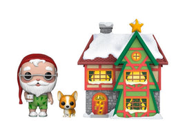 Funko POP! Town Christmas - Peppermint Lane - Santa Claus & Nutmeg w/ House (01)