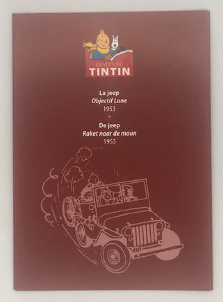 Tintin / Kuifje - Tintin's Cars 1/43 -  Blue Jeep (Jeep CJ 2a) (14cm)