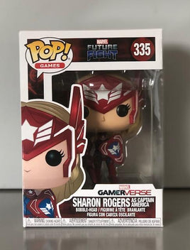 Funko Pop! Games - Marvel Future Fight Sharon Rogers (As Captain America) (335) Damaged Packaging