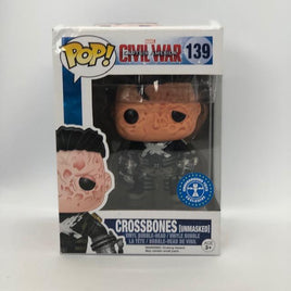 Funko Pop! Marvel - Captain America Civil War Crossbones (Unmasked) (139) Damaged Packaging