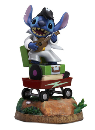IRON STUDIOS, Art Scale Statue 1/10 - Lilo & Stitch : Stitch 'King of Rock' (17cm)
