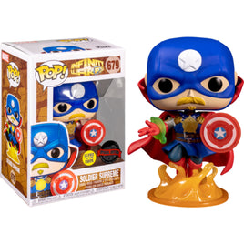 Funko Pop! Marvel - Infinity Warps Solder Supreme (Gitd) (858) Exclusive Pop