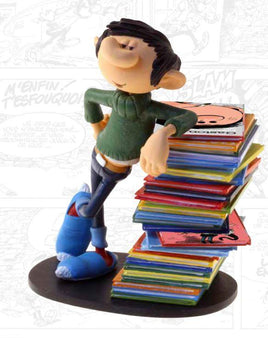 Plastoy - Gaston - Gaston, Stack of Comic Books (18 cm)
